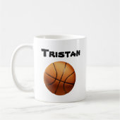 オレンジバスケットボール、コーヒーマグ付きトリスタン名 コーヒーマグカップ (左)