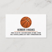 オレンジバスケットボール、バスケットボール選手、コーチ、写真 名刺 (正面)