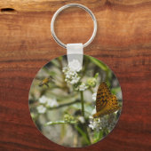 オレンジバタフライとビー キーホルダー (正面)