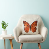 オレンジバタフライウォームニュートラルパステルベージュ クッション (椅子)