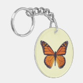 オレンジバタフライキーチェーン キーホルダー (正面左)