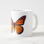 オレンジバタフライジャンボマグ ジャンボコーヒーマグカップ (正面右)