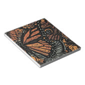 オレンジバタフライファンタジー抽象芸術アート ノートパッド (アングル)
