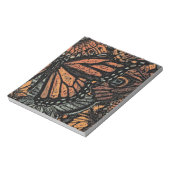 オレンジバタフライファンタジー抽象芸術アート ノートパッド (回転)