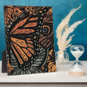 オレンジバタフライファンタジー抽象芸術アート フォトプラーク (側面)