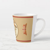 オレンジバタフライマッシュルームムーン カフェラテマグ (右)