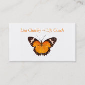 オレンジバタフライライフコーチ名刺 名刺 (正面)