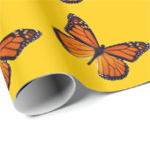 オレンジバタフライラッピング紙 ラッピングペーパー (ロールコーナー)