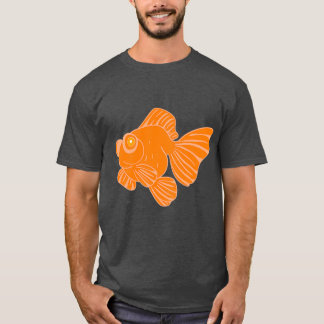 オレンジバタフライ望遠鏡金魚 Tシャツ
