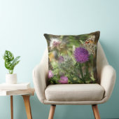 オレンジバタフライ自然装飾用クッション51 cm x 51 cm クッション (椅子)