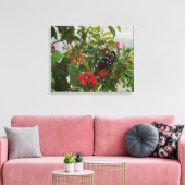 オレンジバタフライ キャンバスプリント (インサイチュ (リビング))