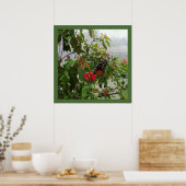 オレンジバタフライ ポスター (キッチン)