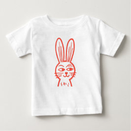 オレンジバニー ベビーTシャツ
