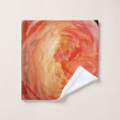 オレンジバラの花びら バスタオルセット (ウォッシュタオル)