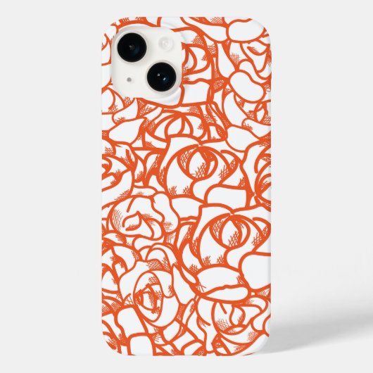 オレンジバラの電話ケース Case-Mate iPhoneケース (裏面)