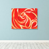 オレンジバラオンキャンバスプリント キャンバスプリント (インサイチュ (ウッドフロア))