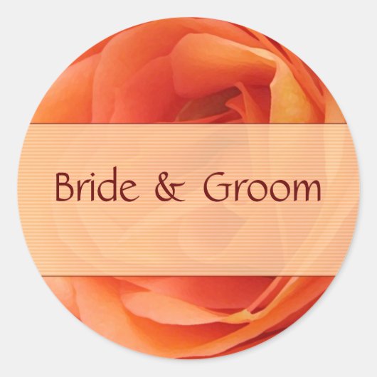 オレンジバラシール ラウンドシール (正面)