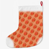 オレンジバラストッキングクリスマスカスタマイズストッキング ラージクリスマスストッキング (裏面)
