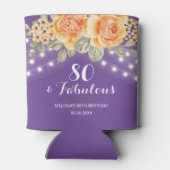 オレンジバラストリングライツパープル誕生日 缶クーラー (裏面)