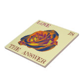 オレンジバラタイル タイル (側面)