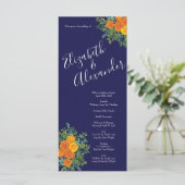 オレンジバラネイビーブルー結婚ズ メニュー (スタンド正面)