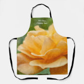 オレンジバラパインタリーエプロン エプロン (正面)