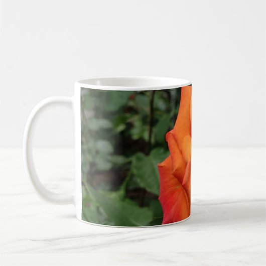 オレンジバラフラワーコーヒーマグ コーヒーマグカップ (左)