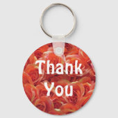 オレンジバラフローラ感謝ありがとう キーホルダー (正面)