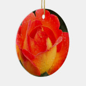 オレンジバラフローラ セラミックオーナメント (右)