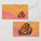 オレンジバラ名刺 名刺 (正面/裏面)