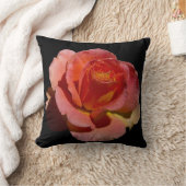 オレンジバラ枕 クッション (ブランケット)