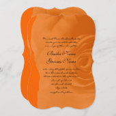 オレンジバラ結婚式招待状 招待状 (正面/裏面)