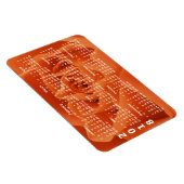 オレンジバラ花びら2018カレンダー マグネット (右側)