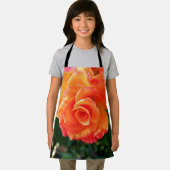 オレンジバラ花 エプロン (インサイチュ)
