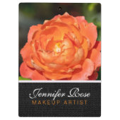 オレンジバラ花#2 クリップボード (裏面)