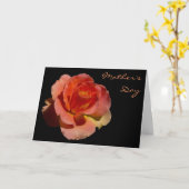 オレンジバラ2母の日 カード (黄色い花)