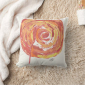 オレンジバラ クッション (ブランケット)