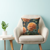 オレンジバラ クッション (椅子)
