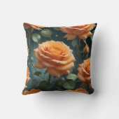 オレンジバラ クッション (裏面)