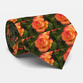 オレンジバラ ネクタイ (ロール)