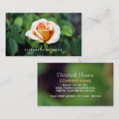 オレンジバラ、フローリィ 名刺 (正面/裏面)