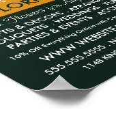 オレンジバラ、フローリスト、フローリ広告ー ポスター (角)