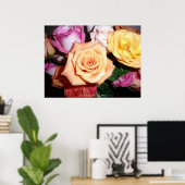 オレンジバラ ポスター (ホームオフィス)