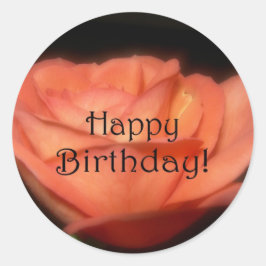 オレンジバラ ラウンドシール