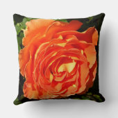 オレンジバラIかわいらしフローラ クッション (裏面)