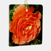 オレンジバラIかわいらしフローラ セラミックオーナメント (右)