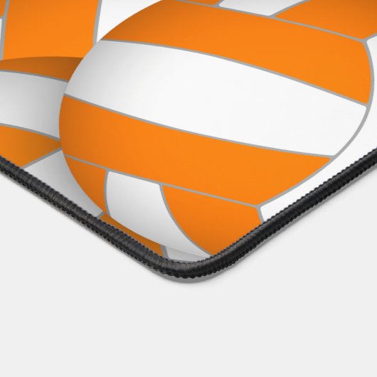 オレンジバレーボールチームの色アスリート名 デスクマット (コーナー)