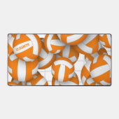 オレンジバレーボールチームの色アスリート名 デスクマット (正面)