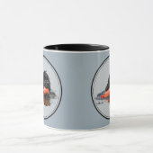 オレンジバンパーを持つポルトガル水犬 マグカップ (中央)