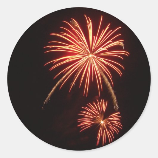 オレンジバースト ラウンドシール (正面)